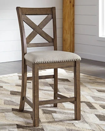 Lawrence Counter Height WoodBack Barstool x2