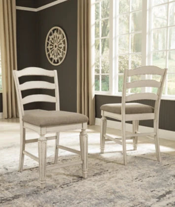 Georgia Counter Height Ladder Back Stool X2