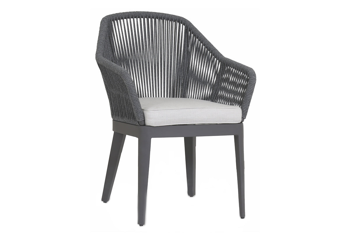 Milano Dining Chair in Echo Ash w/ Self Welt - Slate | Sunset West - SW4101-1-EASH-STKIT