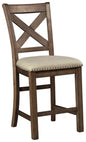 Lawrence Counter Height WoodBack Barstool x2