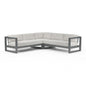 Redondo Sectional in Cast Silver, No Welt - Slate | Sunset West - SW3801-SEC-SLV-STKIT