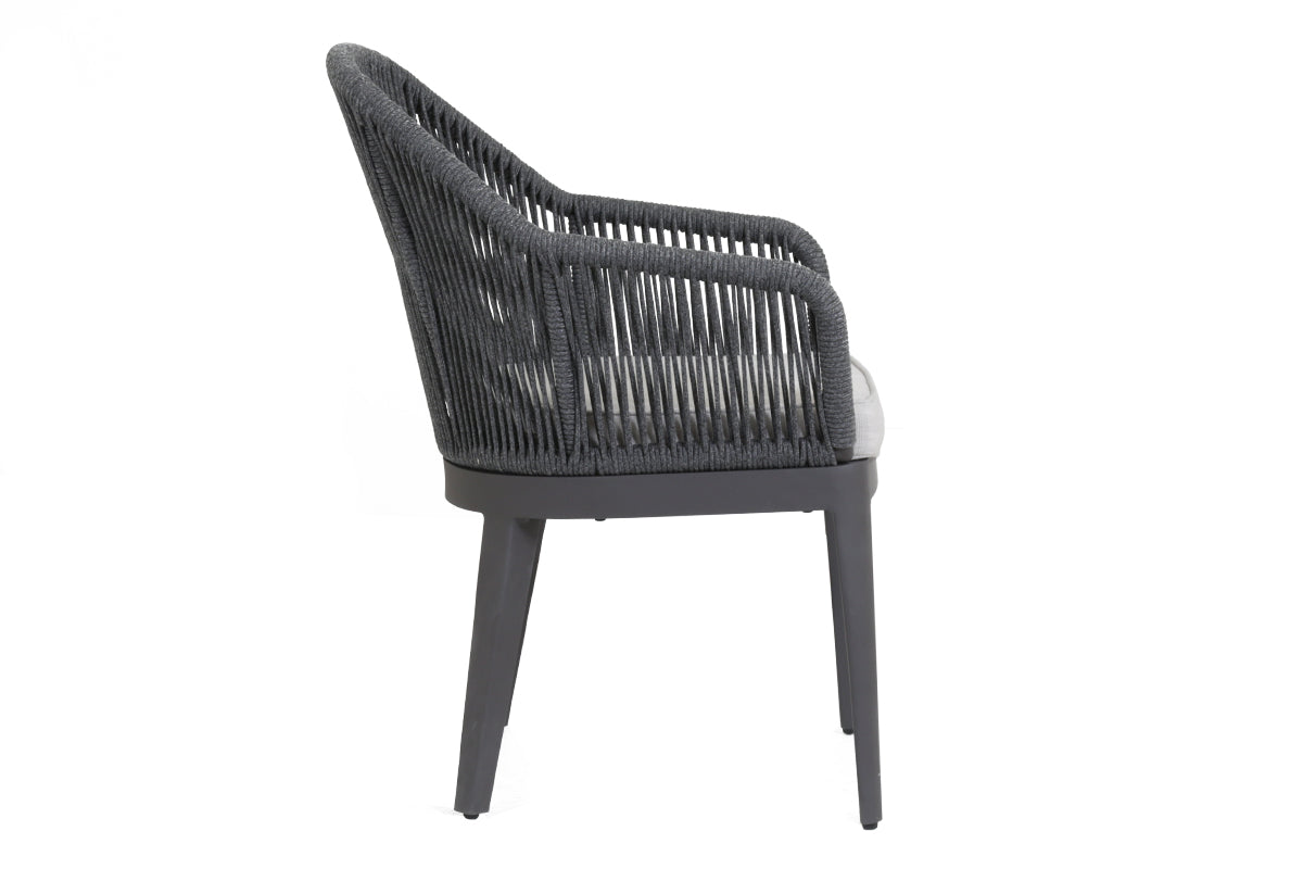 Milano Dining Chair in Echo Ash w/ Self Welt - Slate | Sunset West - SW4101-1-EASH-STKIT