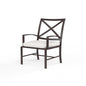La Jolla Dining Chair in Canvas Flax w/ Self Welt - Espresso | Sunset West - SW401-1-FLAX-STKIT